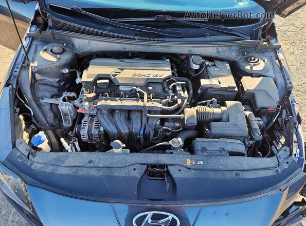 5NPLM4AG4NH075881 2022 HYUNDAI ELANTRA Gray უკანა სალონის ხედი