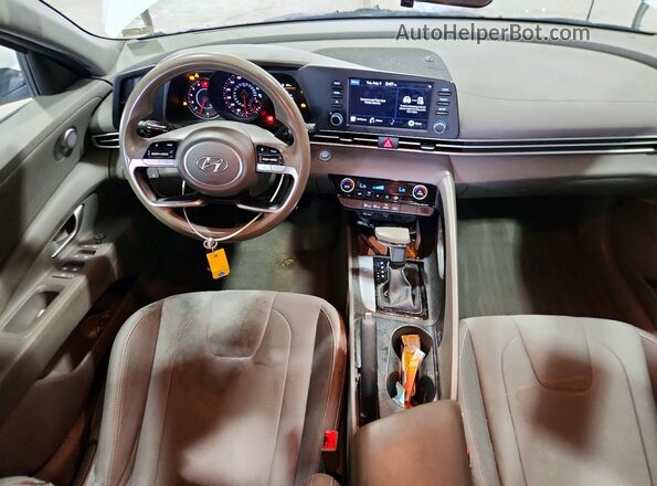 5NPLM4AG5MH008625 2021 HYUNDAI ELANTRA White წინა პანელის ხედი