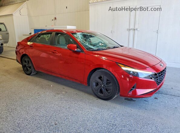 5NPLM4AG5NH070799 2022 HYUNDAI ELANTRA Red Delantero derecho