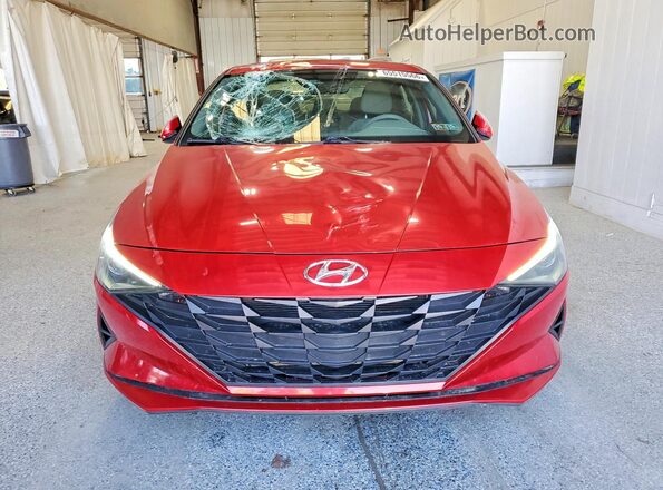 5NPLM4AG5NH070799 2022 HYUNDAI ELANTRA Red Vista frontal