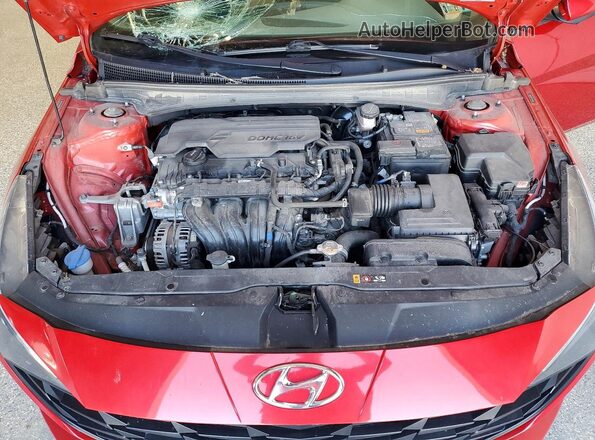 5NPLM4AG5NH070799 2022 HYUNDAI ELANTRA Red Vista interior trasera