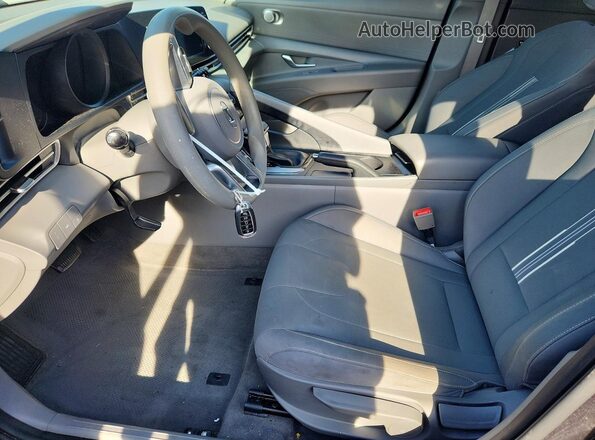 5NPLM4AG6MH044260 2021 HYUNDAI ELANTRA Угольный Вид салона спереди
