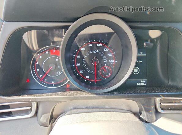 5NPLM4AG6MH044260 2021 HYUNDAI ELANTRA Угольный Вид щитка приборов