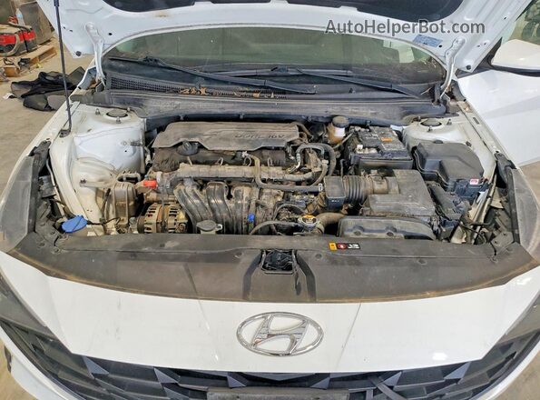 5NPLM4AG7NH078497 2022 HYUNDAI ELANTRA Белый Вид задней части салона