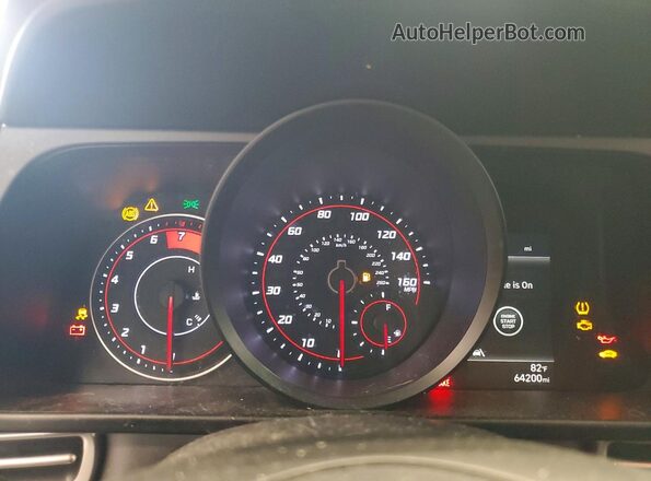 5NPLM4AG7NH078497 2022 HYUNDAI ELANTRA Белый Вид щитка приборов