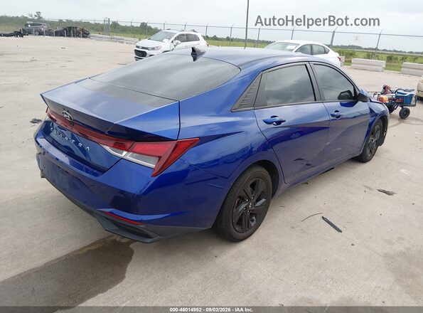 5NPLM4AG8MH023698 2021 HYUNDAI ELANTRA Синий Задняя правая четверть