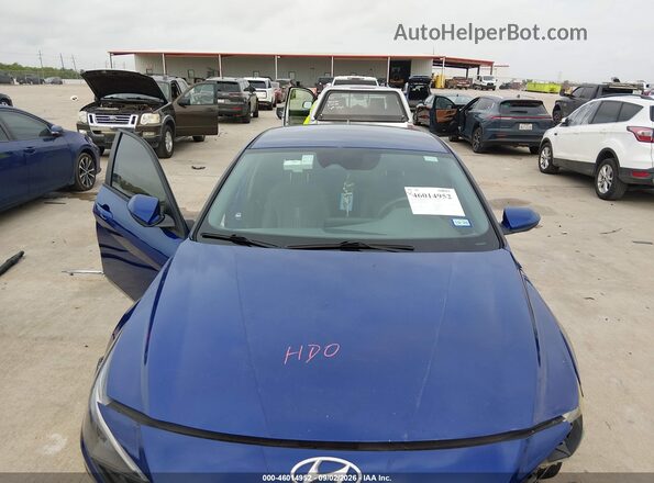 5NPLM4AG8MH023698 2021 HYUNDAI ELANTRA Синий Вид сзади
