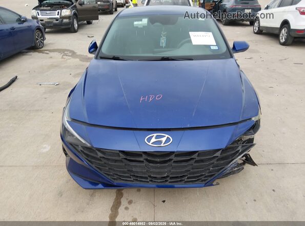 5NPLM4AG8MH023698 2021 HYUNDAI ELANTRA Синий Вид щитка приборов