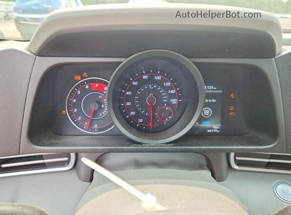5NPLM4AG9NH075441 2022 HYUNDAI ELANTRA Black Вид щитка приладів