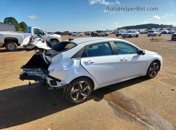 5NPLN4AG3MH019992 2021 HYUNDAI ELANTRA White Trasero derecho