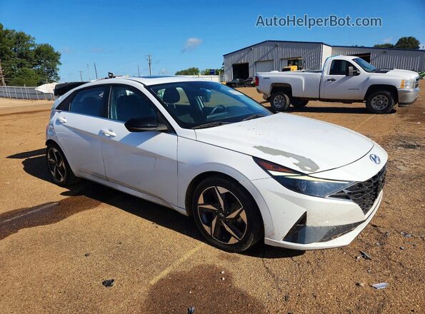 5NPLN4AG3MH019992 2021 HYUNDAI ELANTRA White Delantero derecho