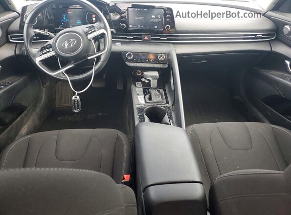 5NPLN4AG5MH022277 2021 HYUNDAI ELANTRA White Առջևի վահանակի տեսք