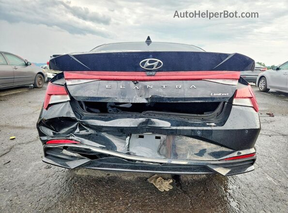 5NPLP4AG4MH000863 2021 HYUNDAI ELANTRA Black Rear view