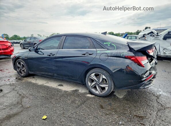 5NPLP4AG4MH000863 2021 HYUNDAI ELANTRA Black Rear left