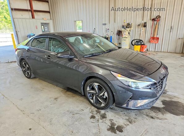 5NPLP4AG8NH077737 2022 HYUNDAI ELANTRA Угольный Передняя правая четверть