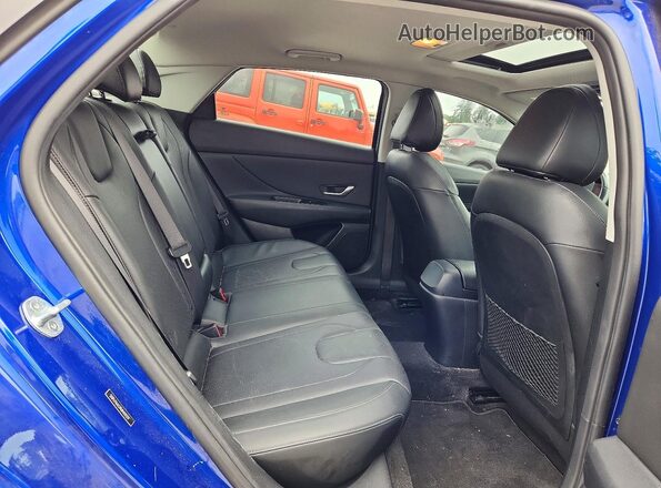5NPLP4AG9MH019179 2021 HYUNDAI ELANTRA Blue Rear seats view