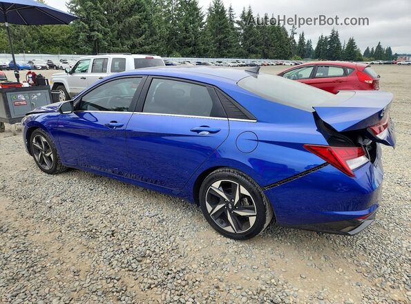 5NPLP4AG9MH019179 2021 HYUNDAI ELANTRA Blue Rear left