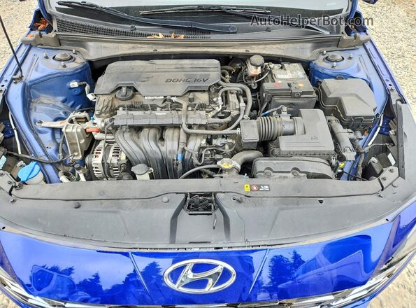 5NPLP4AG9MH019179 2021 HYUNDAI ELANTRA Blue Rear interior view