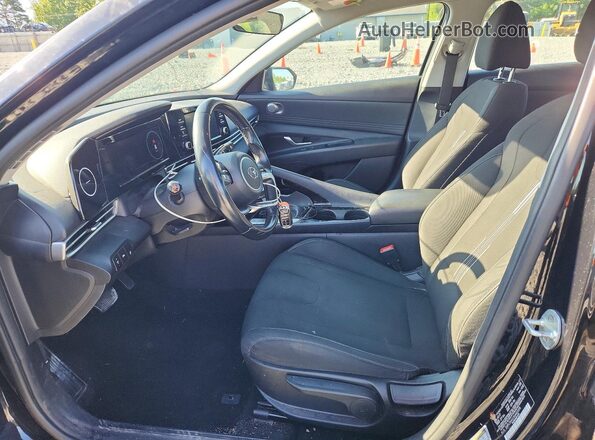 5NPLS4AG3MH031178 2021 HYUNDAI ELANTRA Black წინა სალონის ხედი