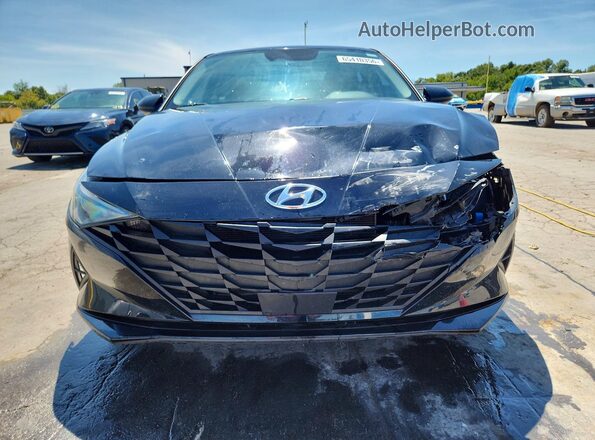 5NPLS4AG4MH017841 2021 HYUNDAI ELANTRA Black Front view