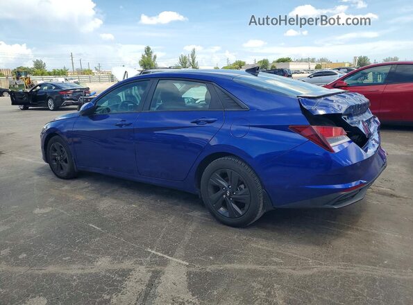 5NPLS4AG4MH019654 2021 HYUNDAI ELANTRA Blue უკანა მარცხენა