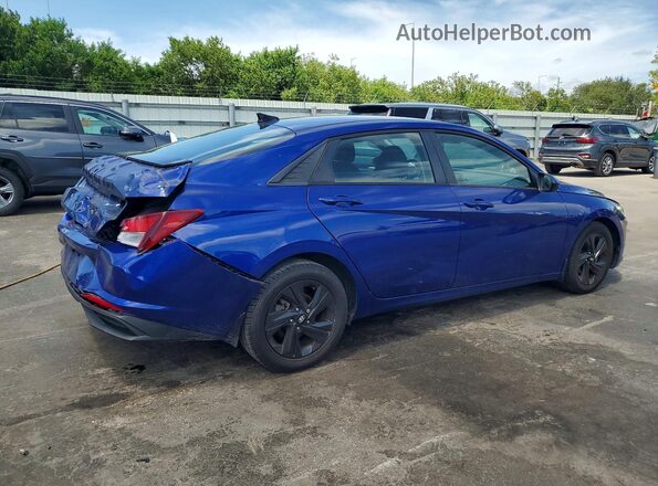 5NPLS4AG4MH019654 2021 HYUNDAI ELANTRA Blue უკანა მარჯვენა