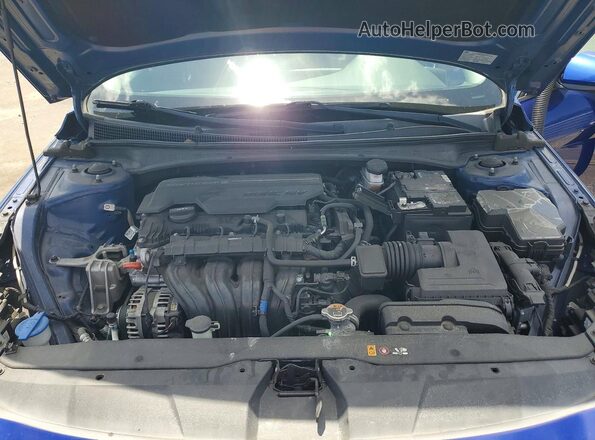 5NPLS4AG4MH019654 2021 HYUNDAI ELANTRA Blue უკანა სალონის ხედი
