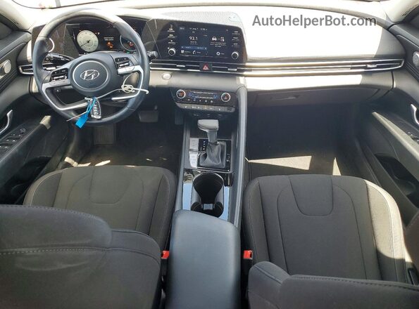 5NPLS4AG4MH019654 2021 HYUNDAI ELANTRA Blue წინა პანელის ხედი