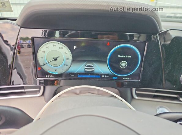 5NPLS4AG5NH055662 2022 HYUNDAI ELANTRA White ხელსაწყოთა პანელის ხედი