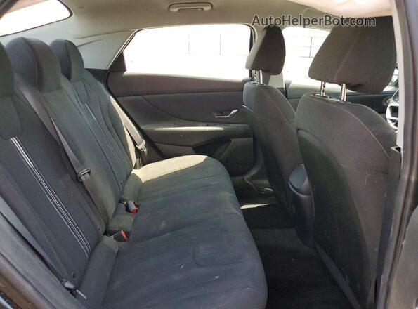 5NPLS4AG5NH086801 2022 HYUNDAI ELANTRA Charcoal უკანა სავარძლების ხედი