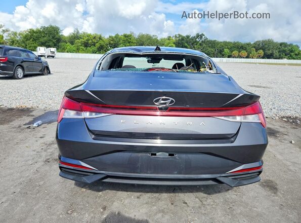 5NPLS4AG7MH041101 2021 HYUNDAI ELANTRA Gray უკანა ხედი