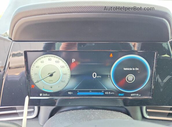 5NPLS4AG7MH041101 2021 HYUNDAI ELANTRA Gray ხელსაწყოთა პანელის ხედი