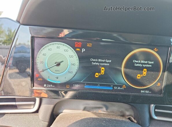 5NPLS4AG7MH048405 2021 HYUNDAI ELANTRA White ხელსაწყოთა პანელის ხედი