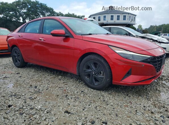 5NPLS4AG9MH007791 2021 HYUNDAI ELANTRA Red Передня права чверть