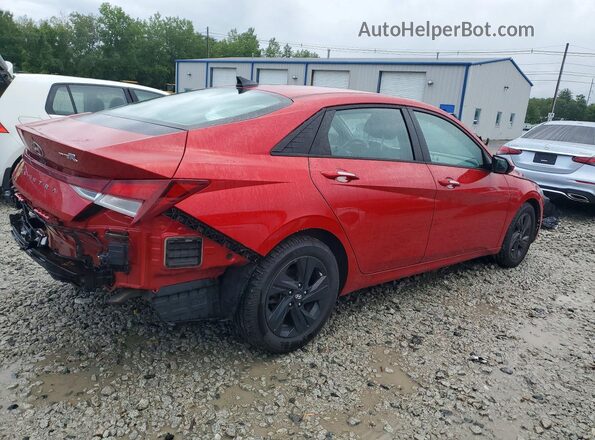 5NPLS4AG9MH007791 2021 HYUNDAI ELANTRA Red Задня права чверть