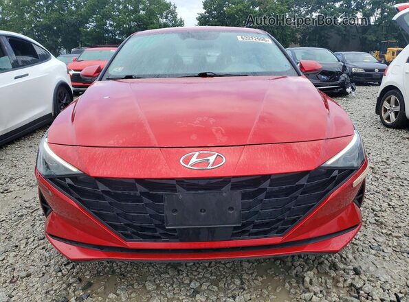 5NPLS4AG9MH007791 2021 HYUNDAI ELANTRA Red Вид спереду