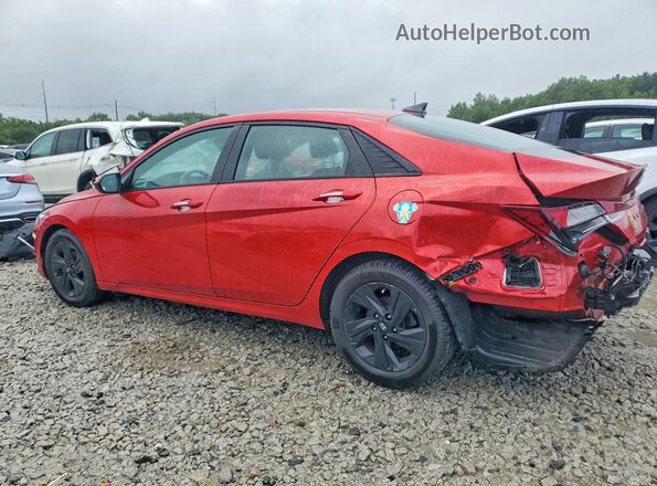 5NPLS4AG9MH007791 2021 HYUNDAI ELANTRA Red Задня ліва чверть