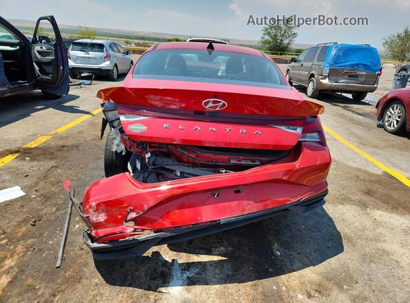 5NPLS4AG9MH041262 2021 HYUNDAI ELANTRA Red Rear view