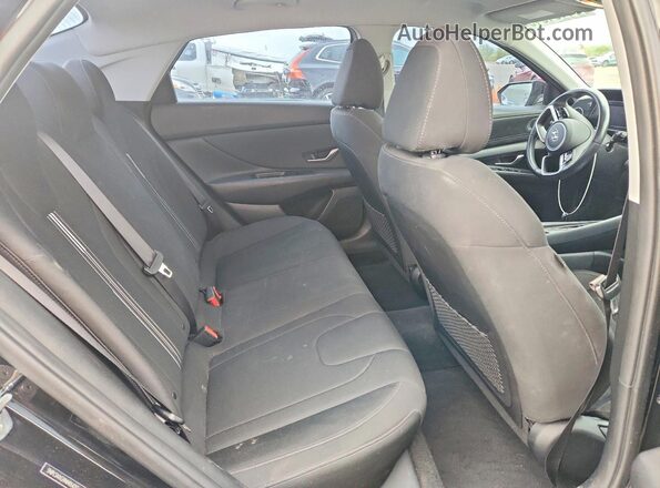 5NPLS4AG9NH054255 2022 HYUNDAI ELANTRA Black Вид задніх сидінь