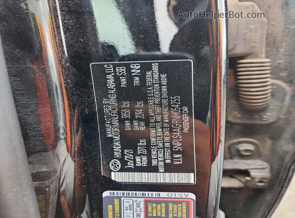 5NPLS4AG9NH054255 2022 HYUNDAI ELANTRA Black Вид підкапотного простору