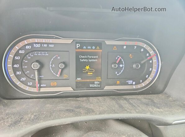 5NTJADAE5NH037074 2022 HYUNDAI SANTA White Вид щитка приладів