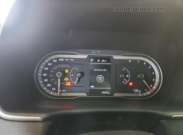 5NTJB4DE2RH108925 2024 HYUNDAI SANTA Синий Вид щитка приборов