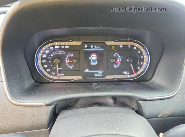5NTJBDAE2RH080077 2024 HYUNDAI SANTA Green Instrument cluster view