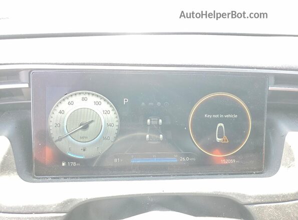 5NTJCDAE3NH012748 2022 HYUNDAI SANTA Black Սարքավորումների վահանակի տեսք