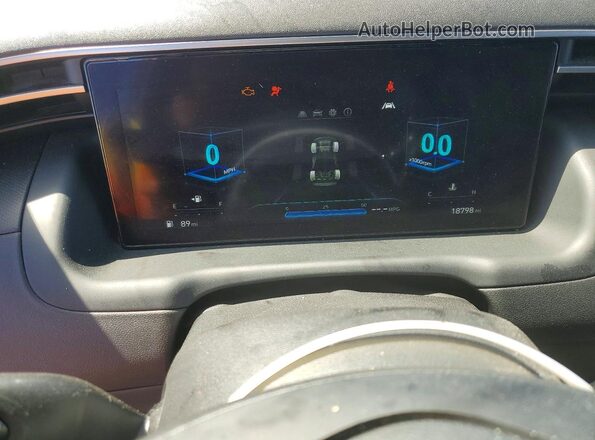 5NTJDDAF6NH022888 2022 HYUNDAI SANTA Green ხელსაწყოთა პანელის ხედი