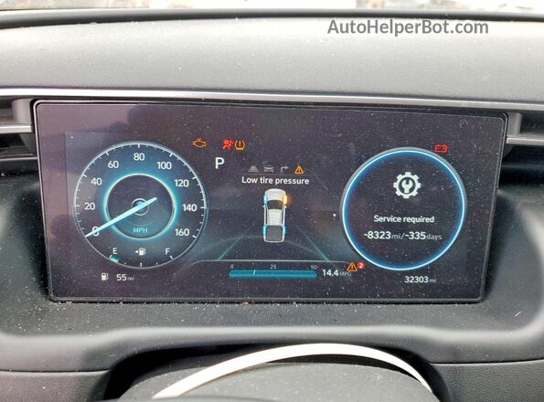 5NTJDDAF8RH081415 2024 HYUNDAI SANTA Gray Вид щитка приладів