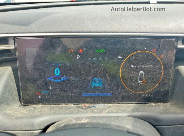 5NTJDDAF9NH027602 2022 HYUNDAI SANTA Gray ხელსაწყოთა პანელის ხედი