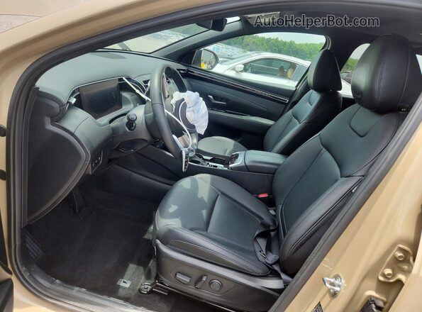 5NTJDDDF5RH106458 2024 HYUNDAI SANTA Желто-коричневый Вид салона спереди