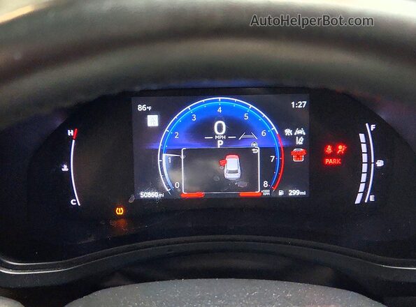 5TDAAAB58RS024508 2024 TOYOTA GRAND Silver Vista del cuadro de instrumentos