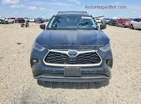 5TDAARAH1NS514860 2022 TOYOTA HIGHLANDER Black Rear view